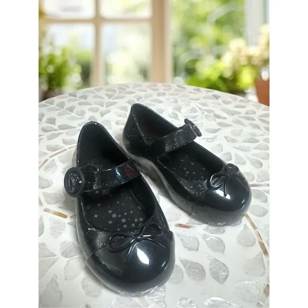MINI MELISSA Toddler Infant Sweet Love Cap Toe Mary Jane Ballet Flat